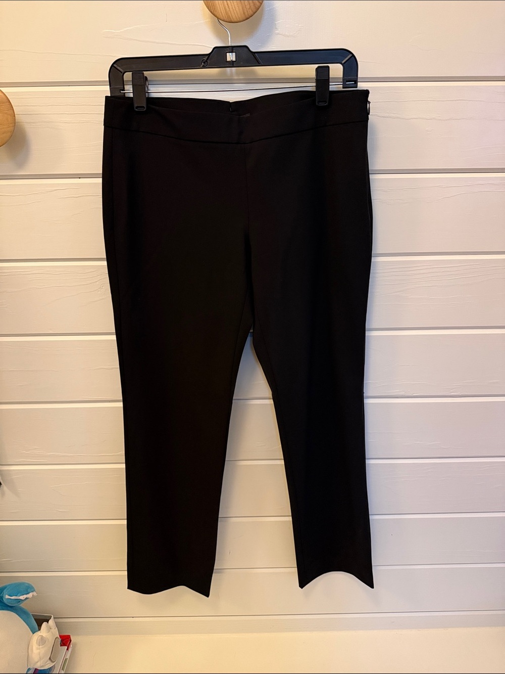 Theory Cropped Wool Blend Cigarette Side Zip Suiting Pants LIKE NEW